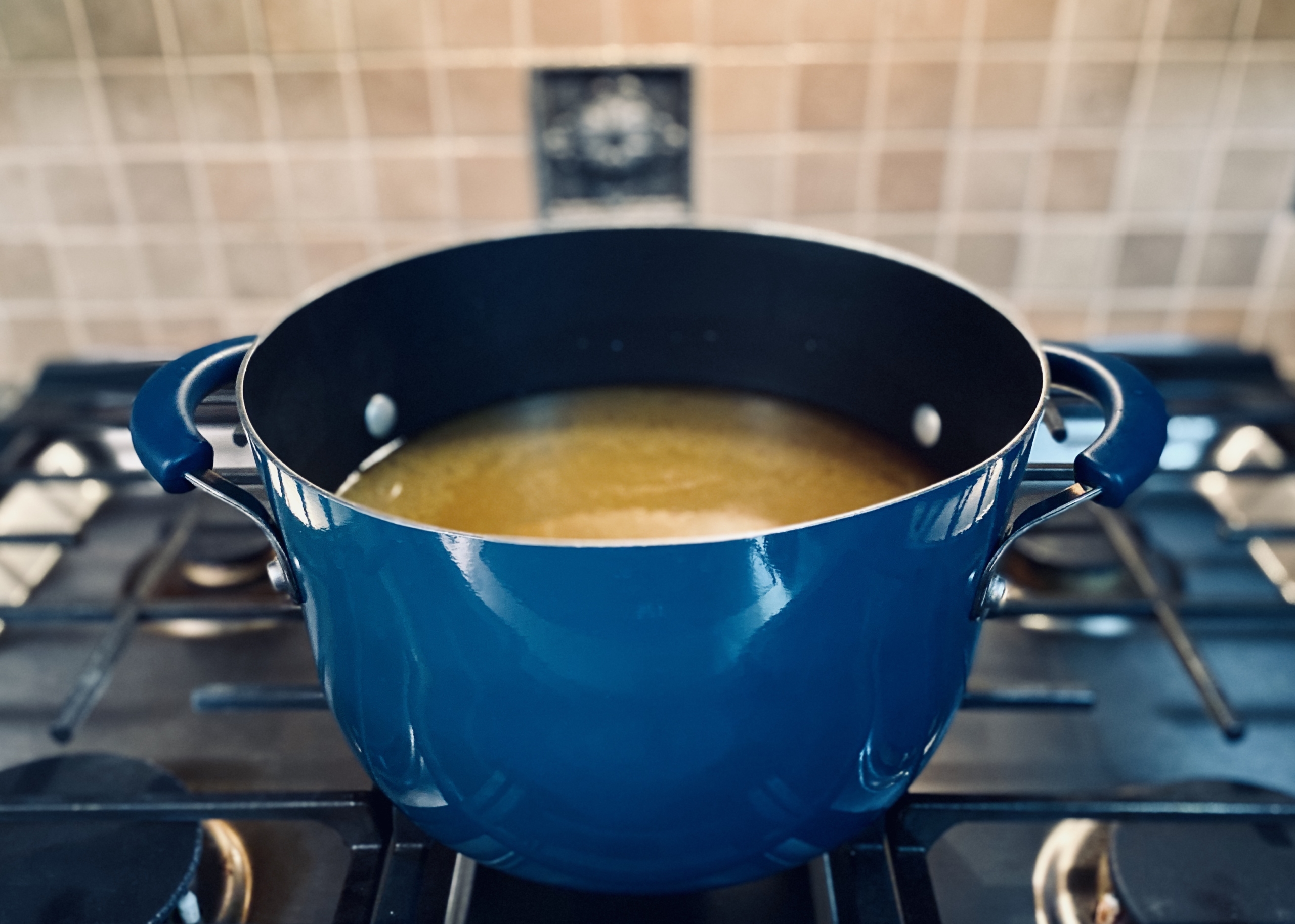 Foods to eat when sick: Broth simmering on stove