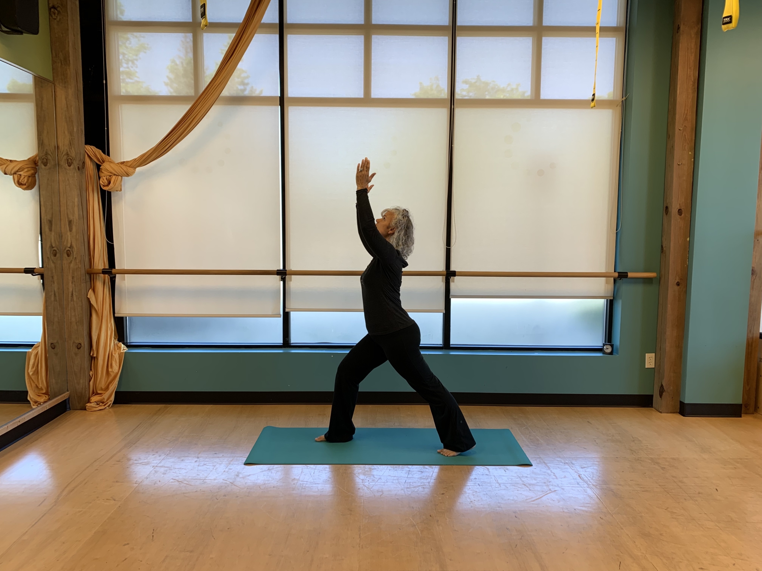 MOVE instructor Shannon teaching yoga for healthy aging